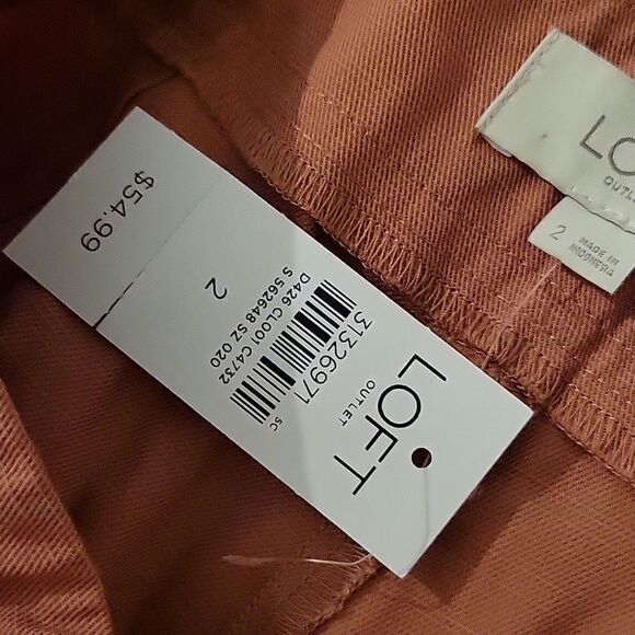 LOFT High Rise Cotton Blend Short Size 2 NWT - Picture 5 of 6